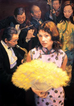 上海中国人チェン・イーフェイの思い出 Oil Paintings